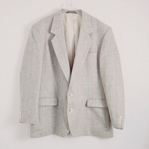 HAGGAR Clothing Co. Sportscoat Men Cream/Blue/Pink Size: 46